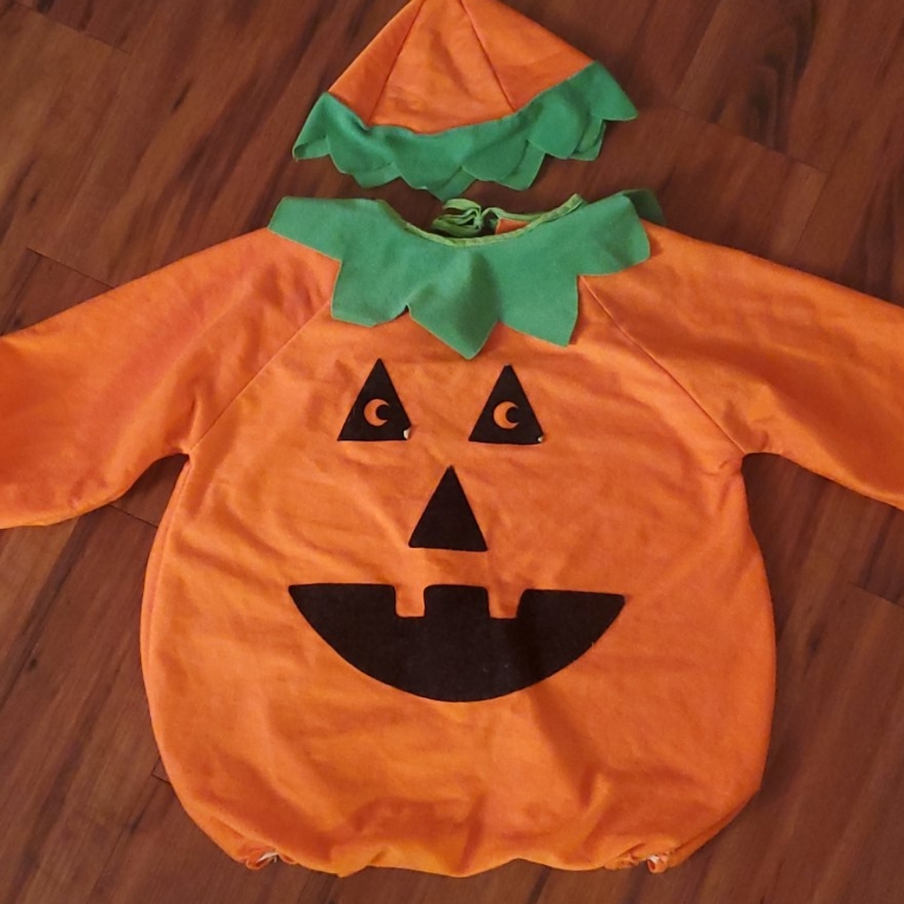 Kids Pumpkin Costume-Top